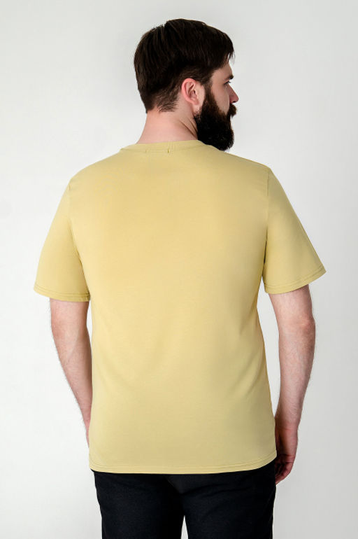 Арт. 614-149 Футболка мужская 48-56 (5 шт) Цвет:горчичный
