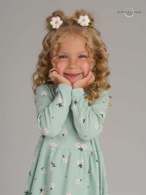 Платье Элла мятный букетик