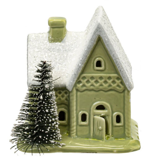 Фигурка декоративная с подсветкой "Домик" L7,5 W6 H8 см, (2хLR44), 3в.