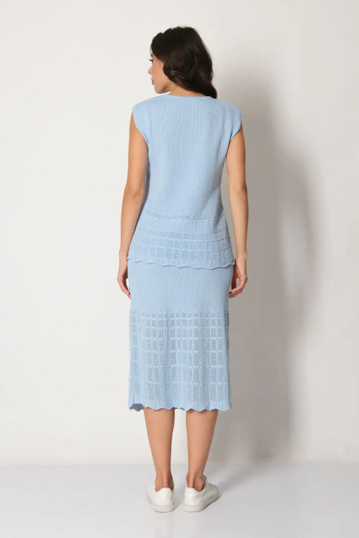 ЗЛАТА Юбка И 019/голубой