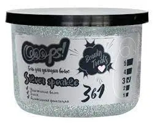 ГК Гель для укладки волос "Ooops !" Silver sparkle (125мл).40 Гк-45/60
