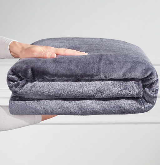 Плед Квин  150х200 цв. темно-серый, Ecotex  фото 2