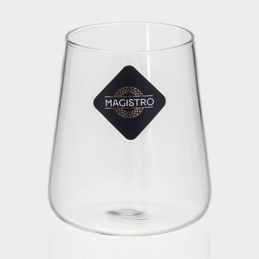 Стаканы Magistro «Нолан», 400 мл, 9×10 см, набор 2 шт., стекло, прозрачные