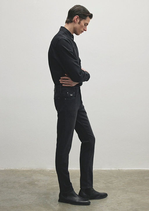 Jake Lux Black Antrasit Jean Pantolon - Mavi фото 6