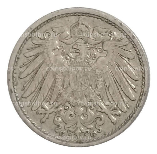 Монета 10 пфеннигов 1914 года G Германия