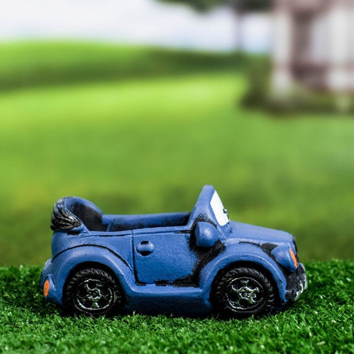 Горшок для цветов «Машинка» керамический, 200 мл, 14×8×7.5 см, синий