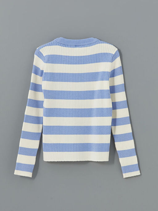 Bisiklet Yaka K?z ?ocuk Triko Kazak - Waikiki фото 2