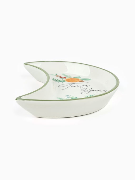 Тарелка новогодняя плоская «Тепла и уюта», 10.5×20 см, ручная работа