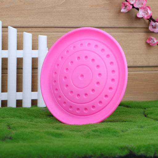 Фрисби НЛО , 18,6 см, жесткая термопластичная резина, розовый - Пижон фото 3