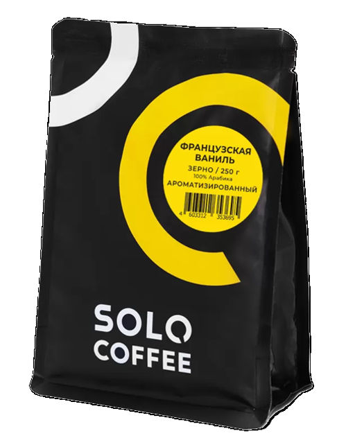 Кофе в зернах Solo Coffee Французская ваниль (100% арабика), свежеобжаренный  фото 5