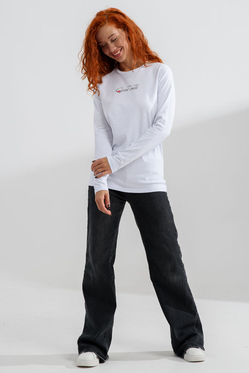 8513 Футболка с длинным рукавом женская