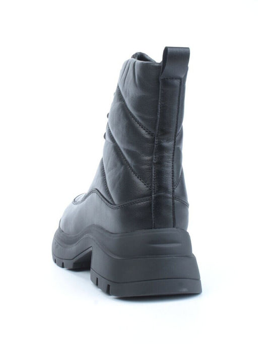 04-A117-1M BLACK Ботинки зимние женские (натуральная кожа, натуральная шерсть)