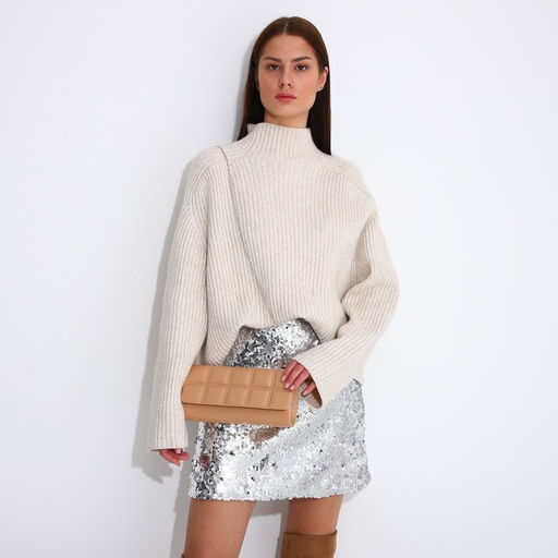 Сумка-клатч на клапане, цвет бежевый - Simaland фото 7