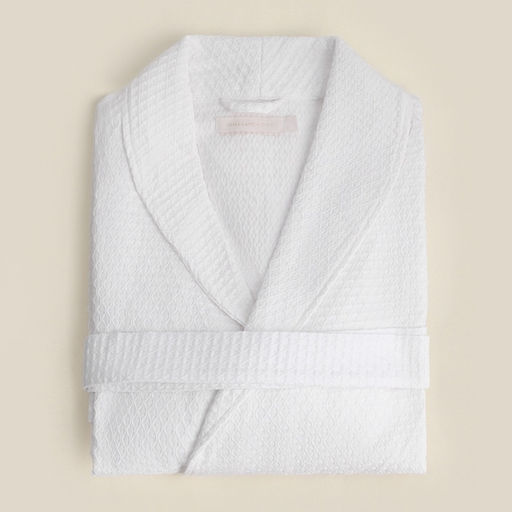 Халат вафельный женский SL HOME: Waffle «Блан де Блан», размер L, хлопок 100%, белый