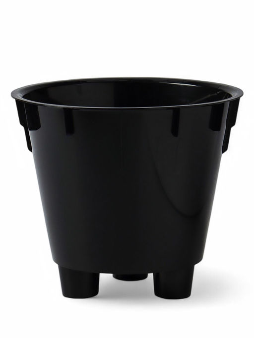 Кашпо для цветов с дренажной вставкой Rosemary, 1.6 л, d=16 см, пластиковое, белое