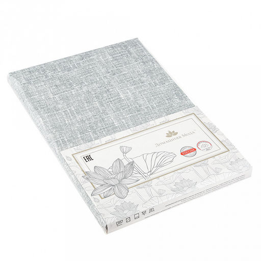 Скатерть 180х145см "Лен", длина стола до 140см, на 6 персон, рогожка 186/м2, хлопок 100%, упаковка классическая 28х41см, "Домашняя мода" (Россия)