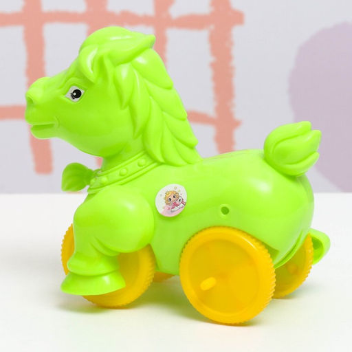 Цена за 2 шт. Каталка детская Лошадка, 12?7?10 см, МИКС - UzToy фото 2