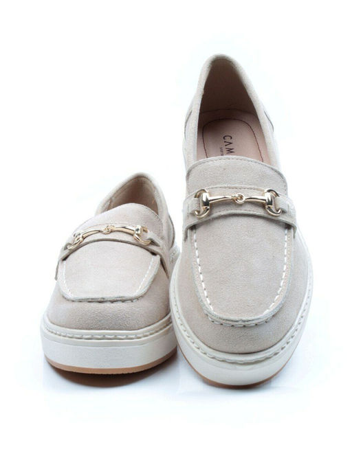 03-5062-5 BEIGE Лоферы женские (натуральная замша) - No name фото 11