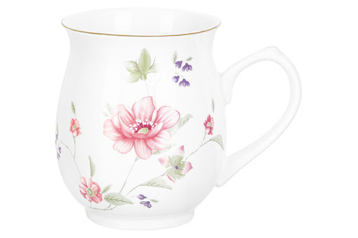 Кружка 320 мл 12*8,5*9,7 см "Диана", фарфор, NEW BONE CHINA