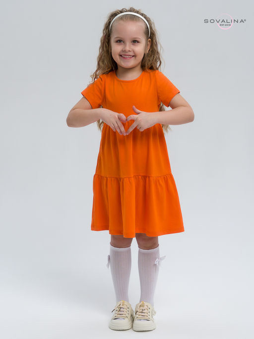 Платье Тия оранжевая - Sovalina фото 5