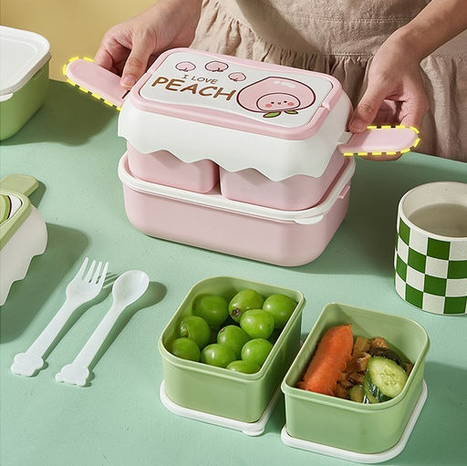 Ланчбокс I love Peach, pink
