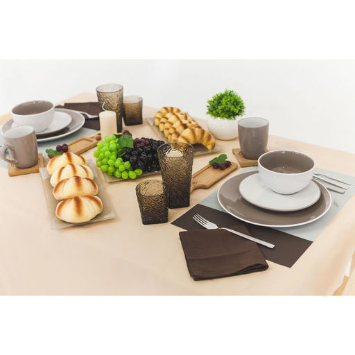 Цена за 2 шт. Кружка Доляна «Дымка», 360 мл, керамика, цвет коричневый