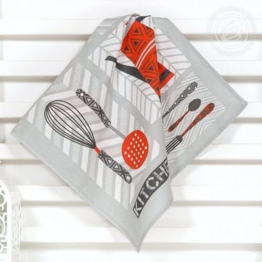 Полотенце 50*60 см. Время есть рогожка хлопок 100% - Лен поволжья фото 2