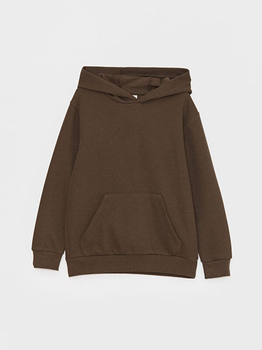 Basic Uzun Kollu Erkek ?ocuk Hoodie - Waikiki фото 3