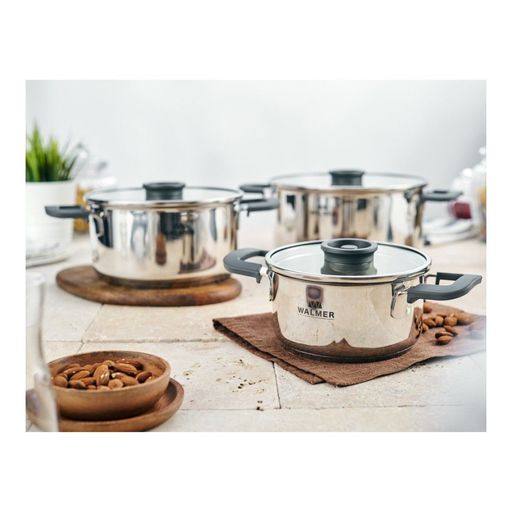 Кастрюля с крышкой Walmer Preston, 3 л, цвет хром  фото 10