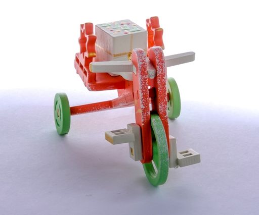 Елочная игрушка - Детский велосипед с багажником 410-3 Star - Idh фото 5