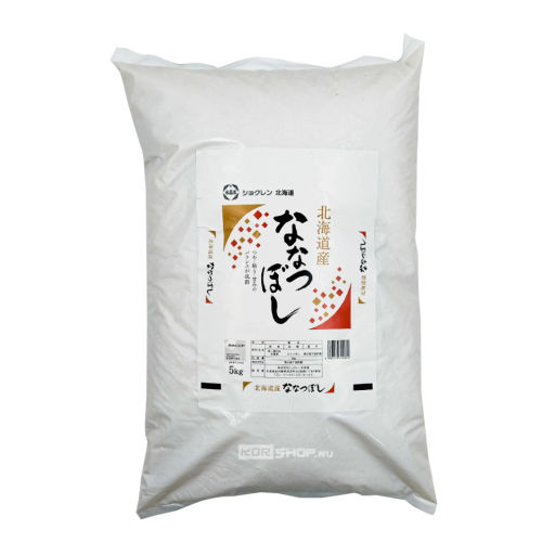 Рис шлифованный Нанацубоси Nanatsuboshi Syokuren Hokkaido, Япония, 5 кг