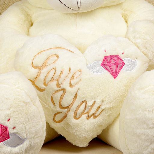 Мягкая игрушка Медведь с сердцем, 115 см, цвет белый - Simaland фото 3