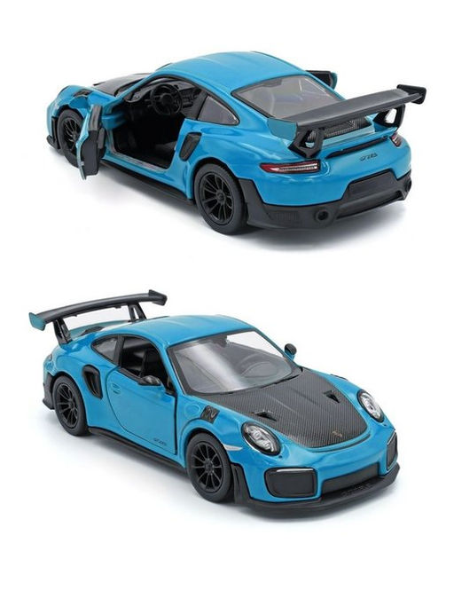 Kinsmart. Модель арт.КТ5408/1 "Porsche 911 GT2 RS" 1:36 (бирюзовая) инерц.