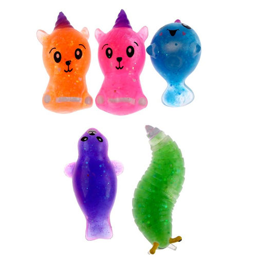 Цена за 12 шт. Мялка «Звери» с водой, виды МИКС