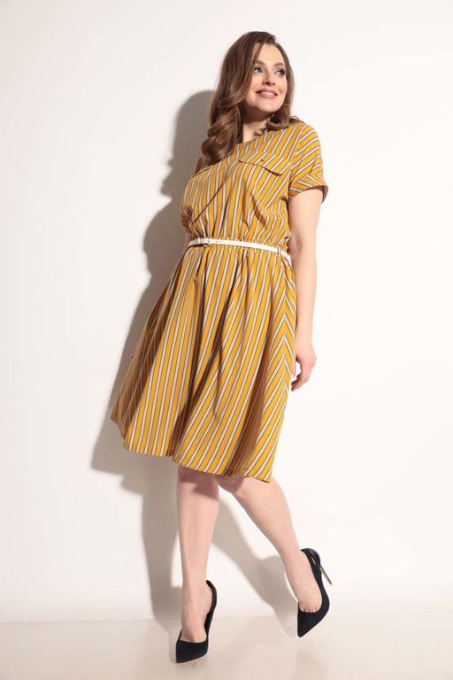 Платье Michel Chic 2007 горчичный  фото 2