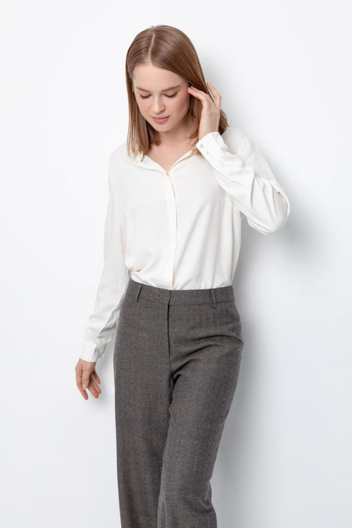 ЕТ 40009/темно-коричневый,елка брюки жен