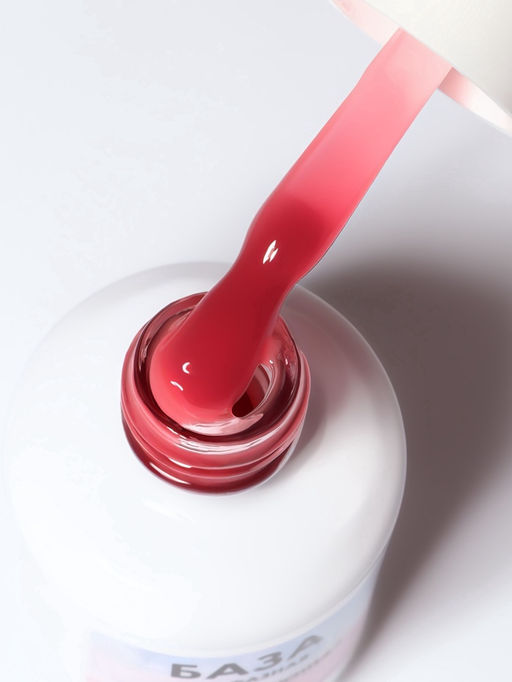 База камуфлирующая для ногтей, трехфазная, 15 мл, LED/UV, розовая (BG022) - Qf фото 4