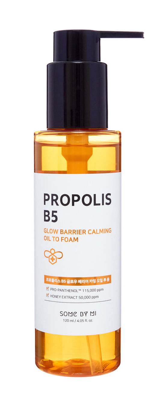 Some By Mi Propolis Glow Barrier Calming Oil To Foam, 120ml - Пенка для умывания с прополисом
