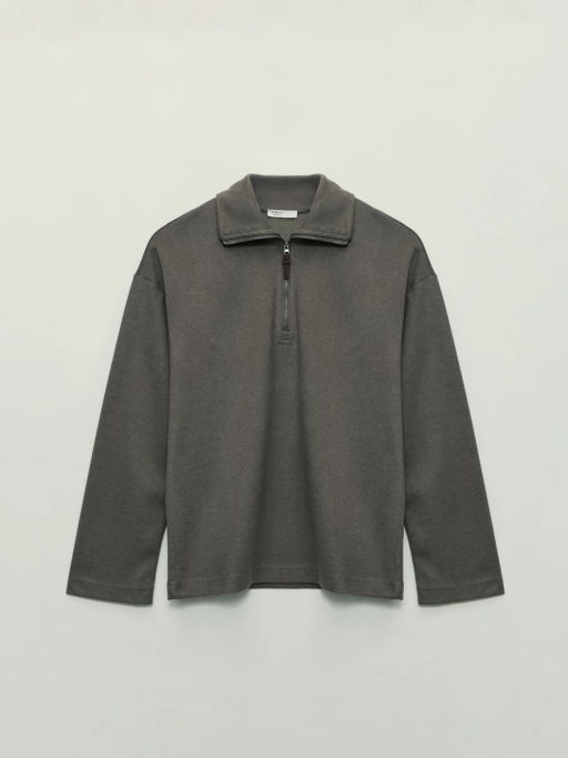 Джемпер на молнии с отложным воротником / Zarina  фото 6