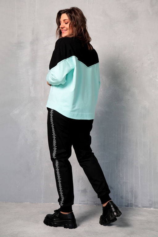 Свитшот BegiModa 4067 мята  фото 3