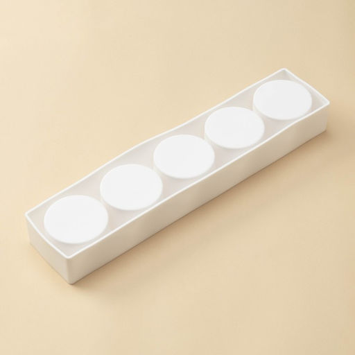 Форма для муссовых десертов и выпечки KONFINETTA Круг, 39?8?4,7 см, 5 ячеек d=7,2 см, цвет белый  фото 4