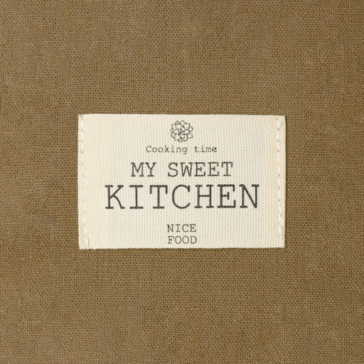 Фартук Этель ECO, цвет оливковый, 60×70 см, 70% хл, 30% лён, 190 г/м²