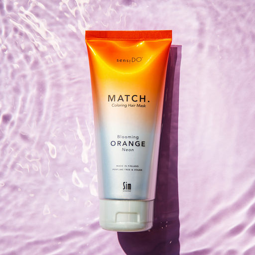 SensiDo Match Blooming Orange оттеночная маска неоновая оранжевая, 200 мл - Sim sensitive фото 2