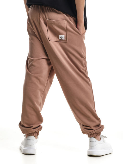 Брюки спортивные удобство и стиль для активных 22-7991 коричневый - Mini maxi фото 2