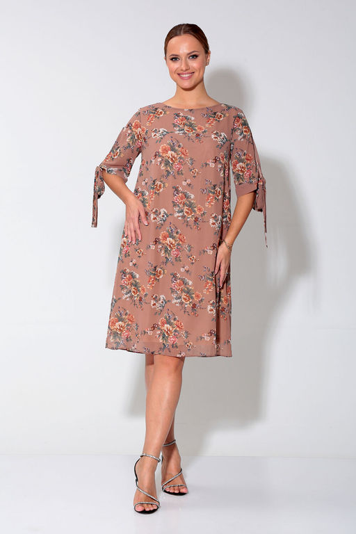 Платье Liona Style 903 мокко
