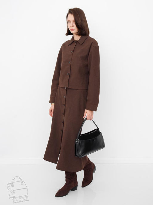 Сумка женская кожаная 2379-1Y black Polina&Eiterou  в Новосибирске