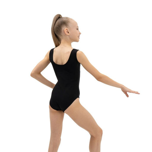 Купальник гимнастический Grace Dance, на широких бретелях, р. 34, цвет чёрный  фото 4