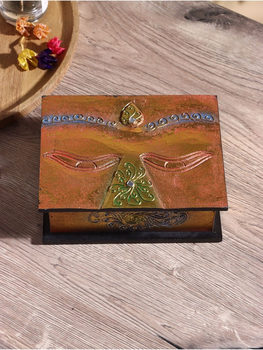 Шкатулка резная, 15×19×7.5 см, МДФ