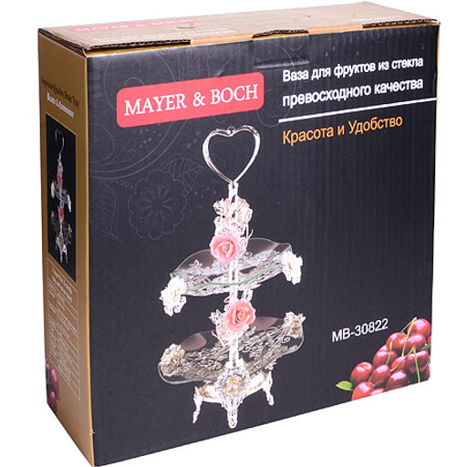 30822 Конфетница 2-х ярусная 32х32х52 см MB (х8) - Mayer&boch фото 4