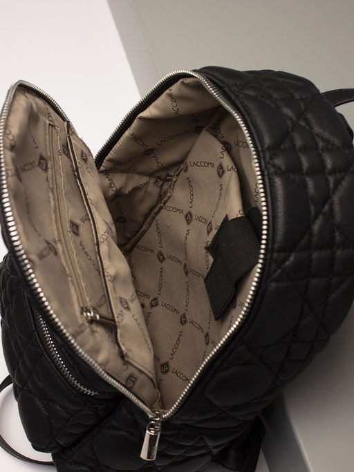 LACCOMA рюкзак WJD6476-13-черный эко кожа хлопок  фото 4